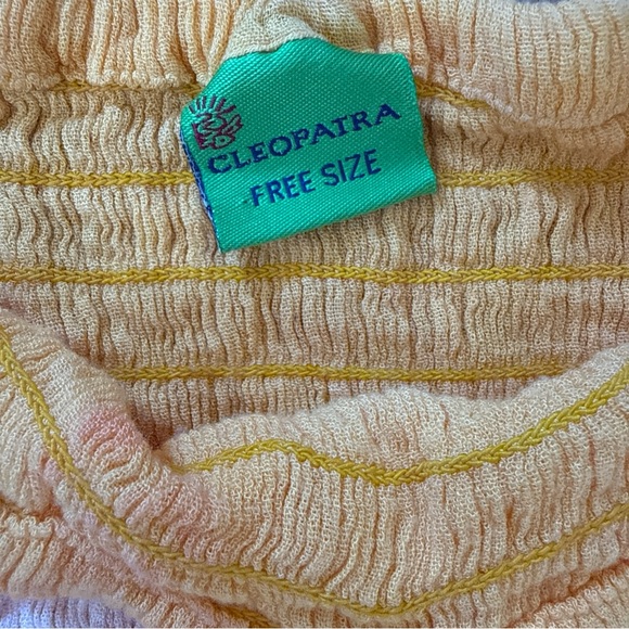 Cleopatra Halter Red Pink Yellow Tie Dye One Size Free Size Spring/Summer Dress - Picture 8 of 11